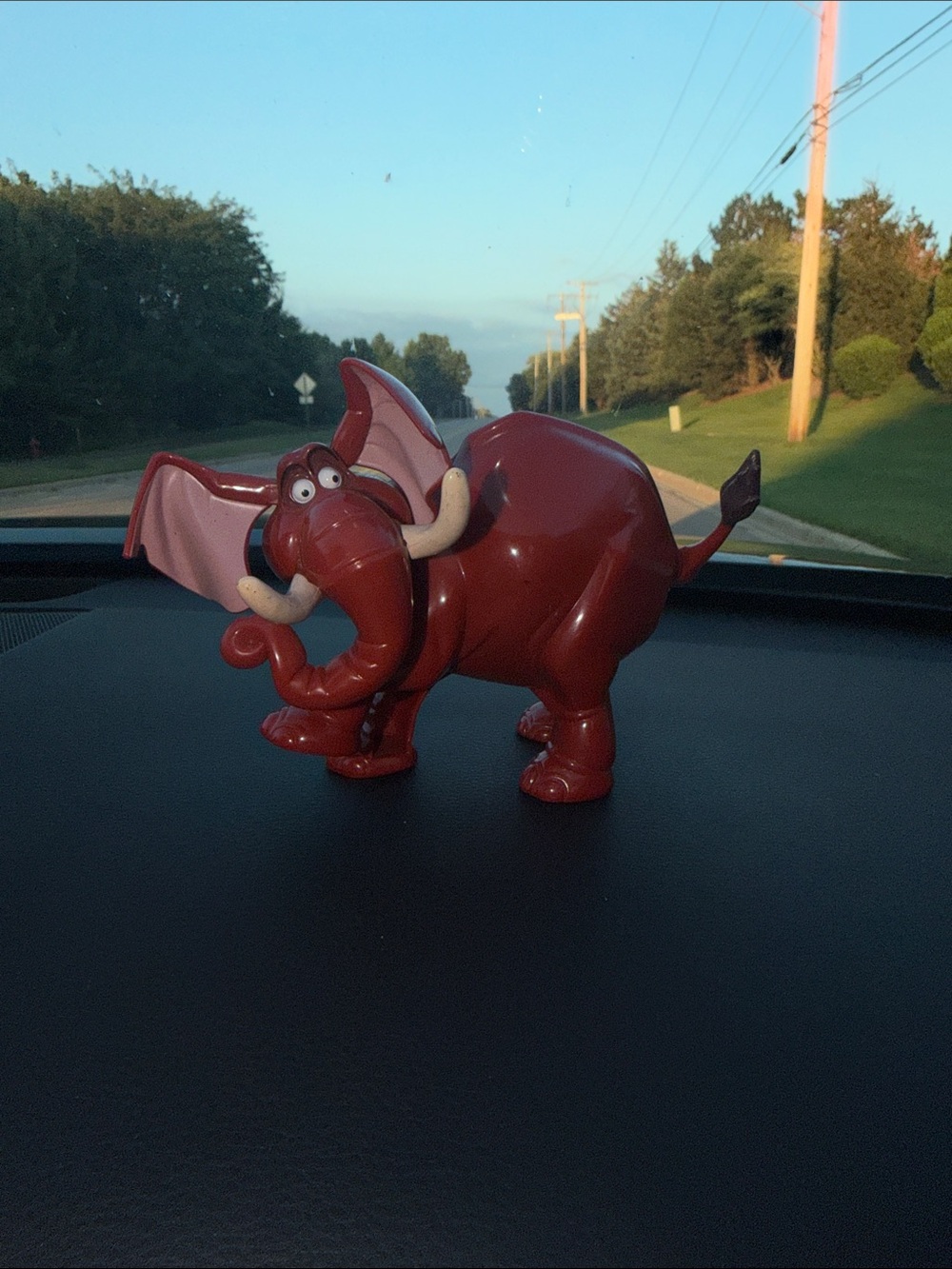 Disney Tarzan TANTOR Elephant Action Figure Wind-Up Bouncing Toy Vintage